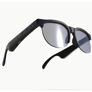 Smart Bluetooth Glasses for Hands-Free Calling and Music, Open-Ear Wireless Sunglasses, Rechargeable Eyewear Compatible with iOS and Android