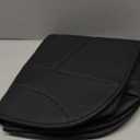 Luxury Faux Leather Car Seat Cover - Anti-Slip Waterproof Drive Seat Cushion Car Front Bottom Seat Cover with Storage Pocket - Universal Full Wrap Seats Protector for Cars SUV Trucks (Black)