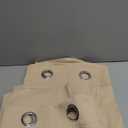 NICETOWN Room Darkening Curtain Panels for Cafe, Thermal Insulated Grommet Room Darkening Draperies/Drapes for Window (Biscotti Beige, 2 Panels, W55 x L68 -inch)