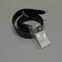 Adult Genuine Leather Easy Belt with Faux Buckle (28-30, Black)