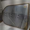 Arched Mirror for Wall, 24"x36" Gold Arch Bathroom Vanity Mirror, Metal Floral Frame Decorative Arch Wall Mirror, Antique Gold Arched Mirror for Washroom, Bedroom, Entryway, Living Room