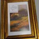 upsimples Vintage 4x6 Picture Frame, Antique Gold Frames Display 3.5x5 with Mat or 4 x 6 Without for Wall or Tabletop Decor, 1pack