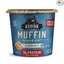 Kodiak Cakes Minute Muffins, Mountain Blueberry, 2.29 Ounce (Pack of 12) BBD: 09/06/2026