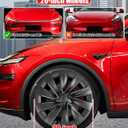 Model y Wheel Covers 20 inch, 20" Wheel Center Hub Cap Kit Compatible with Tesla Model Y Matte Black (20 inch Model y Juniper Black)