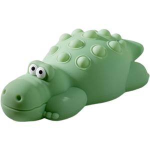 Crocodile Nightlight - Silicone Bedside Lamp, USB Rechargeable | Tap Control Table Light for Bedroom, Nursery, or Living Room Decor, Cute Animal Desk Lamp for Kids and Home Ambiance (Green)