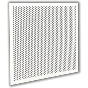2'x2' White Plastic Perforated Tile with 3/8" Holes (2-Pack)