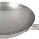 Cuisinart 14” Carbon Steel Hammered Wok, Traditional Round Bottom, Stir Fry Pan with Wooden & Helper Handle for Authentic Asian Cuisine, Wok Hei Cooking Perfect for Stir-Fry, Sauté & Deep Fry