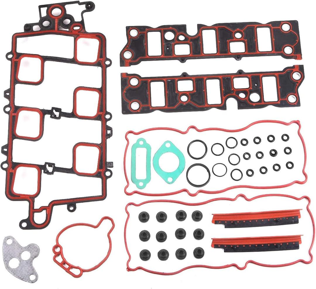 LIMICAR Intake Manifold Gasket Set MIS16203A Compatible with 1997-2008 Pontiac Grand Prix 1997-2005 Buick Lesabre Park Avenue Pontiac Bonneville 2005-2008 Buick Allure Lacrosse