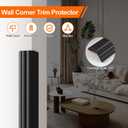 Elvone Wall Corner Protector & Edge GuardPeel and Stick Wall Trim Moulding Inside & Outside Corner Molding Trim Caulk Strip, Self Adhesive Trim for Wall Edge,Ceiling,Countertop, 1.6 W x40 LBlack
