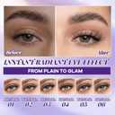 B&Q Wispy Lash Clusters Kit, Natural 01, Individual False Eyelashes Extension Set, Undetectable Natural Look for Effortless Day-to-Night Beauty, from Office Elegance to Date Night Glamour(8-16mix)