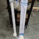 Retractable Baby Gate 34" Tall Expands  Wide Indoor Outdoor White