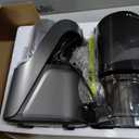 Canoly C16 Cold Press Juicer, 6" Extra Wide Feed Chute, 3-IN-1 Strainers (Juice & Sorbet & Nut Milk), Powerful AC Brushless Motor, Self Precut System, Juicer Machines with BPA-Free (Space Gray)