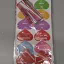 182 PCS Valentines Gift Bags Valentine Cellophane Bags, 7 Assorted Styles Valentine Treat Bags Valentine Goodies Bags with 35 PCS Gift Tags & 200 PCS Twist Ties for Valentines Party Favors Supplies