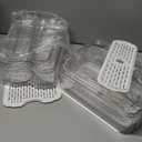 SMRCAD Fridge Organizers and Storage, 6 Pack Clear Freezer Organizer Bins with Lids for Kitchen, Pantry, Refrigerator, Food, Fruit, Vegetable Storage