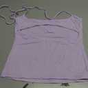 SUUKSESS Halter Tops for Women Tank Tops with Built in Bras Double Lined Backless Top Y2K Going Out Camisole M