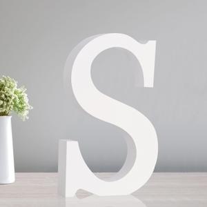 TONIFUL 7.8 Inch White Letter S and V Table Centerpiece DIY Birthday Party Decorations,White Alphabet S and V for Birthday,Chrismas,Graduation,Bridal Shower,Wedding,Anniversary Party Supplies (2Pack)