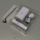 Air Pump for Inflatables Portable Air Pump with LED Light 3 Modes, Electric Mini Tiny Type C Rechargeable, Quickly Inflate & Deflate for Swimming Ring, Toys, Pool Float, Deflate Storage Bag  White