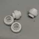 3/4" PVC Union Coupling Pipe Fitting (Socket x Socket), 20 Pack Heavy Duty for DIY Creations, Schedule 40 Adapter