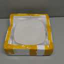 6 Pack Porcelain Dinner Plates, 7.5'' Appetizer Plates, White Square Plate,Square Serving Dishes Suitable for Microwave and Dishwashers, Dinner Plate for Snacks,Salad, Pasta, Steak