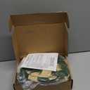 Retrowavy 12 Pcs Christmas Kitchen Cabinet Wreaths with Ribbon 3.94 Inch Mini Christmas Wreath Small Kitchen Xmas Decor for Window Door (Linen Color, Classic Style)