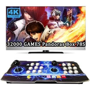RegiisJoy 32000 mini Pandoras Box 78S for Child Arcade Game Console 4 Player 3D Magical Modified Game, Search Save Delete Cheat Function, Favorite List, One-Button Combo, 128G TF, 12 Classification