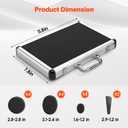 Portable Massage Stone Warmer, 18pcs Basalt Hot Stone Massage Set, Electric Rock Heater Kit, Dry Heating Box for SPA Center, Beauty Salon, Travel & Home Use, Healing, Relaxing & Pain Relief