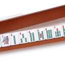 Mahjong All-in-One Tile Rack & Pusher, Vintage Edition in All-Wood Mahjong Rack and Pusher Combo, Modern American Mahjong Tile Racks, Set of 4