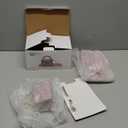 Zubebe 1 Set Coffee Mug Elegant Handbag Shaped Cup Mother's Day Modern Ceramic Purse Mug with Spoon and Saucer, 10oz Cute Creative Tea Cup for Woman Girls Gift (Purple)