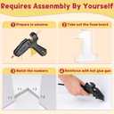 imprsv 3FT Mosaic Numbers for Balloons, Balloon Mosaic Number Frame, Marquee Number 1, One Balloon for First Birthday, DIY Assembly Required Large Cardboard Numbers, First Anniversary Decor