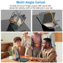 FUWANG Touch Keyboard Case for iPad Air 13 inch M4 2026/M3 2025/M2 2024 & iPad Pro 12.9 6th 5th 4th 3rd Gen, 360° Swivel Backlit for iPad Air 13 inch Case Keyboard with Multi-Touch Trackpad
