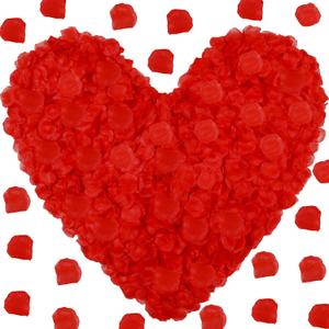 Dingion 10000 Pcs Red Rose Petals Artificial Roses Flower Petals Roses Fake Rose Petals Red Rose Petals for Wedding Romantic Night Event Valentine's Day Party Decoration (red)