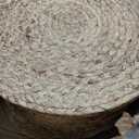 Set of 36 Round Woven Placemats 13.5-Inch Natural Water Hyacinth Plant Placemats Hand-Woven Boho Rattan Placemat Wicker Weave Table Mats for Home Table Farmhouse