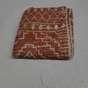 Wonnitar Moroccan Washable Area Rug, 3x5 Non-Slip Rugs for Living Room, Geometric Tribal Kitchen Entry Throw Mat, Soft Low Pile Non-Shedding Carpet for Bedroom Apartment Dorm (Brown,3'x5')