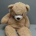 MaoGoLan Giant Teddy Bear 4 Feet,Adorable and Cuddly Big Bear Stuffed Animal 47", Classic Teddy Bear Plush Gift Decoration for Baby Shower,Party,Birthday,Valentines Day,Tan (Brown)