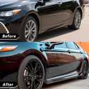 Side Skirts Extensions Fit for Toyota Camry 2018 2019 2020 2021 2022 2023 2024 2025 SE XSE 4PCS Add-On Side Skirt KitGlossy Black