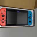 New X80 bluered Handheld Game Console 16gb Build in Many Games 7 inch HD Output Retro Game Support TV Playing Games Gameboy Birthday Gift for Adults