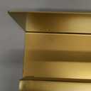 Brushed Gold Bathroom Towel Bar Holder Sets Premium Stainless Steel 4-Piece Bathroom Hardware Set Wall Mounted Bathroom Toilet Paper Holder with Shelf Set.