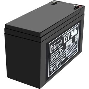 12V9Ah Lithium LiFePO4 Deep Cycle Battery, 3000+ Cycles Rechargeable Battery for Solar, Fish Finder,Lighting, Feeder and More with 15A BMS (F1 Terminals)