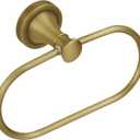Brass Bathroom Hand Towel Holder, Antique Brass Towel Ring Holder, Wall Mounted Oval Towel Rack Hanger Home Half Round Bathroom Hardware Accessory Modern