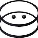 2Pack 09985 for presto Pressure Canner Sealing Ring Gasket 01745 01751 01755 01781 01782 01784 presto Pressure Cooker 16 18 23 Quart Including 2 Overpressure Plug 23 quart Pressure Canner Parts