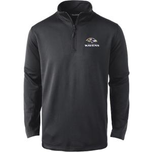Dunbrooke Men's Royal Buffalo Bills All-Star Tech Quarter-Zip Top (Black, L)