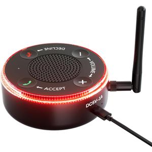 Cell Phone Ringer Amplifier & Flasher for Seniors, 116dB Loud External Ringer for Hard of Hearing, One-Button Answer & Decline, Call Message App Alerts, Ideal for Heavy Sleepers Noisy Areas