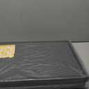 Docvania Small Folding Storage Ottoman, Foot Rest Stool Short Ottoman, Foot Rest for Couch, Footrest Stool Seat for Bedroom and Living Room, Padded with Thick Sponge, 16X12X12in Dark Grey