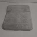 Yimobra Memory Foam Bath Mat, Super Soft Absorbent Bathroom Rug Non Slip 24x17 Inch, Quick Dry, Machine Washable Floor Carpet for Tub Shower, Home Decor Accessories, Silver