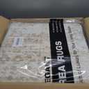 9x12 Area Rugs for Living Room, Non Slip Machine Washable Vintage Rugs, Low Pile Lightweight Large Rug for Bedroom, Dining Room, Home Office Beige