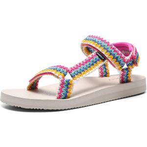 Women's Original Sandals Comfortable Quick-Drying Casual Sport Sandal Walking Hiking Water Sandals With Arch Support (Size 8)