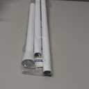 Tension Rod for Windows 28 to 48 Inch,Spring Curtain Rods No Drilling 7/8" Diameter White Tension Rods Adjustable Curtain Rods Expandable Pressure Spring Tension Rods for Closet, Doorway