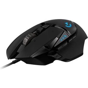 Logitech G502 Hero High Performance Wired Gaming Mouse, 25K Sensor, 25,600 DPI, RGB, Adjustable Weights, 11 Programmable Buttons, On-Board Memory, PC/Mac - Black