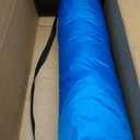 WhiteFang Deluxe XXL Pop Up Beach Tent Sun Shade Shelter for 5-6 Person, UV Protection, Extendable Floor with 3 Ventilating Windows Plus Carrying Bag, Stakes, and Guy Lines (Solid Blue)