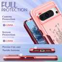 for Google Pixel 8 Pro Case Women - Cute Girls Cover Girly Kawaii Aesthetic Unique Design Flowers Castle Heavy Duty Protective Shockproof Military Grade Teen for Google Pixel 8 Pro Phone Cases
